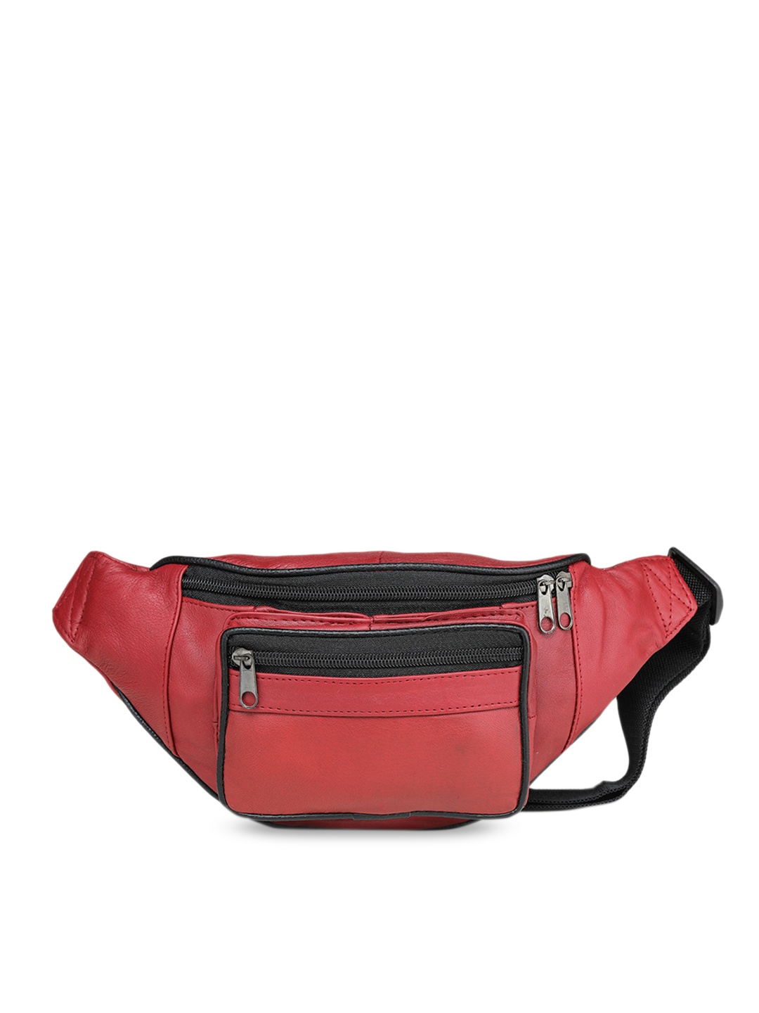 

K London Maroon Leather Waist Pouch