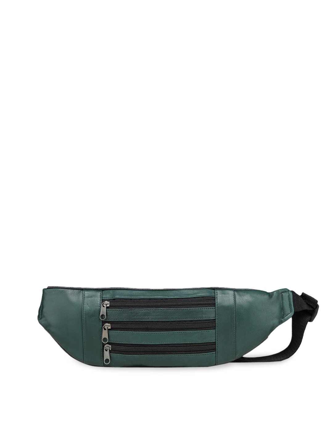 

K London Green Leather Waist Pouch