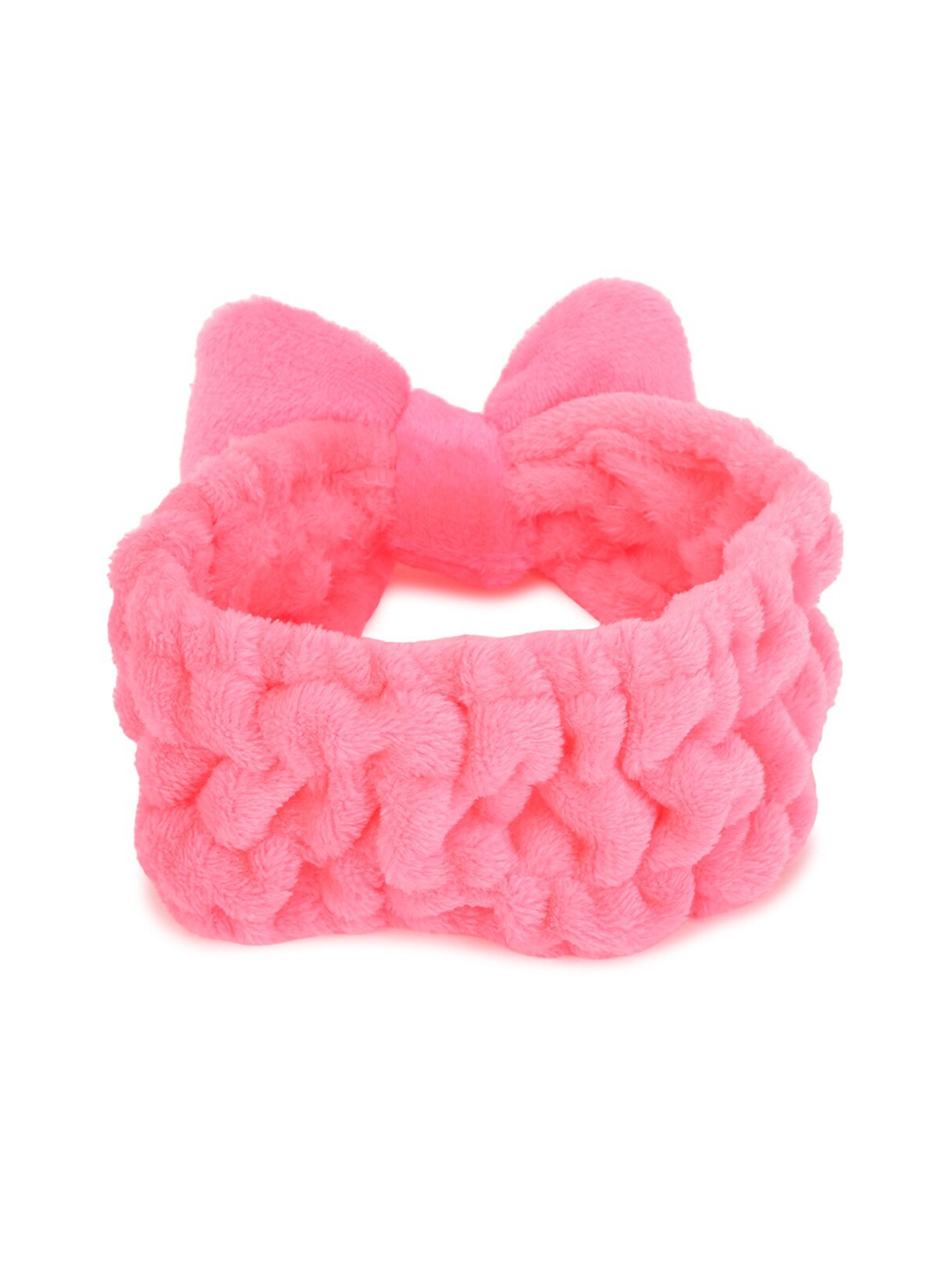 

FOREVER 21 Women Pink Terry Solid Hairband