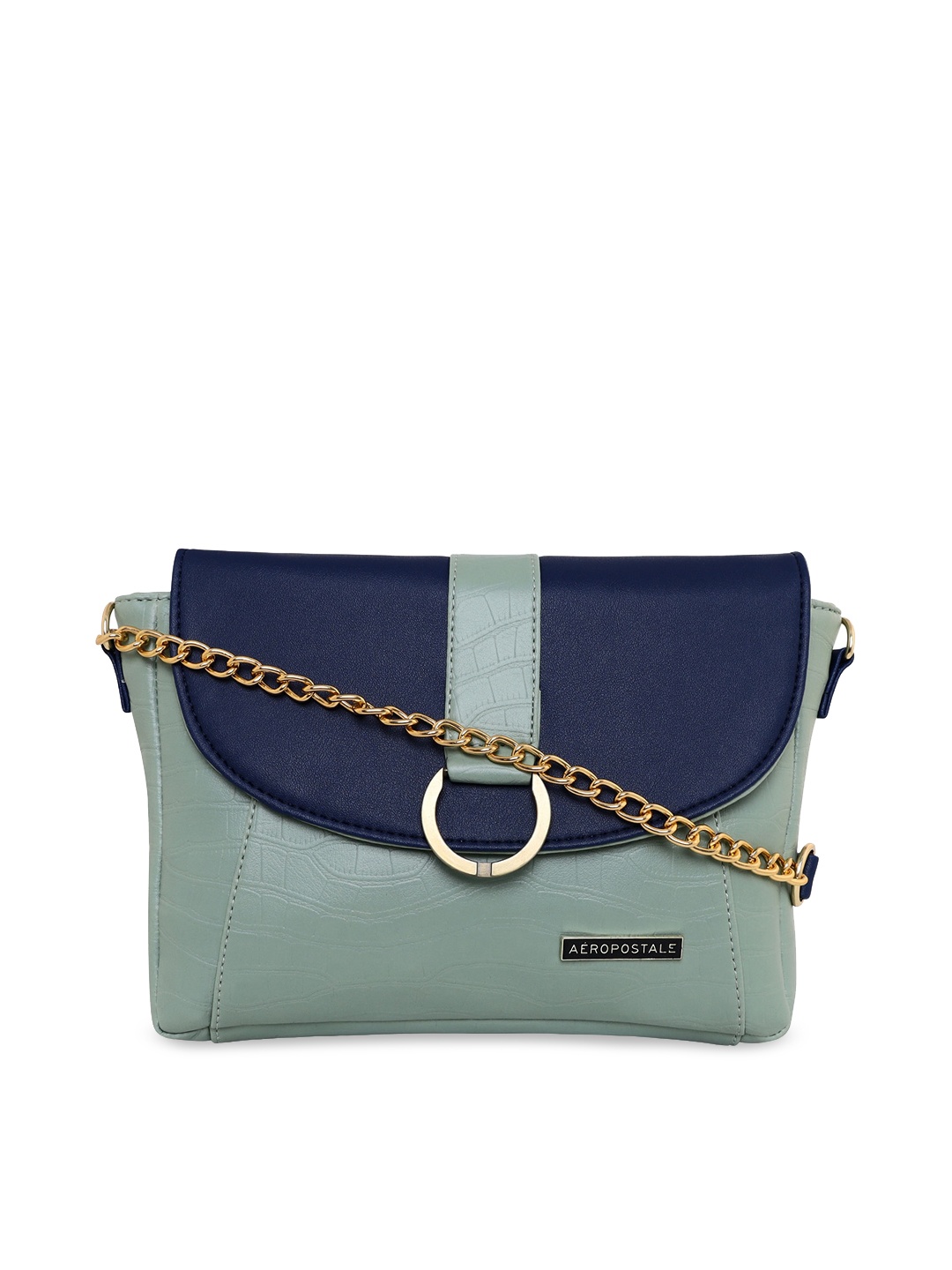 

Aeropostale Green Structured Sling Bag