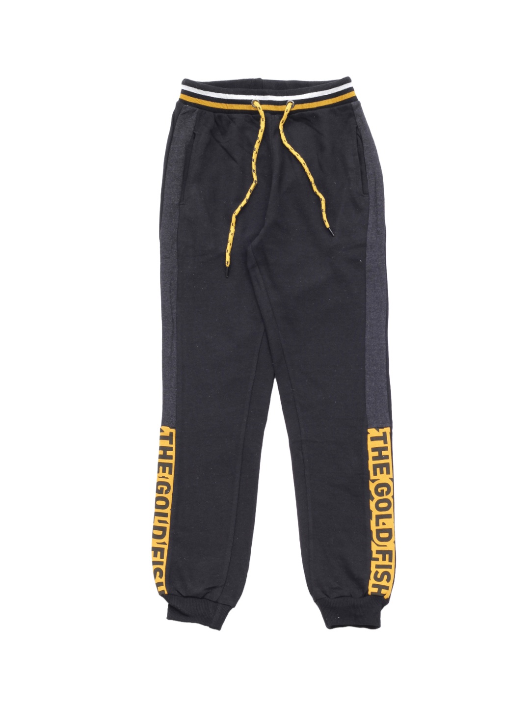 

Lil Lollipop Kids Black Solid Pure Cotton Joggers
