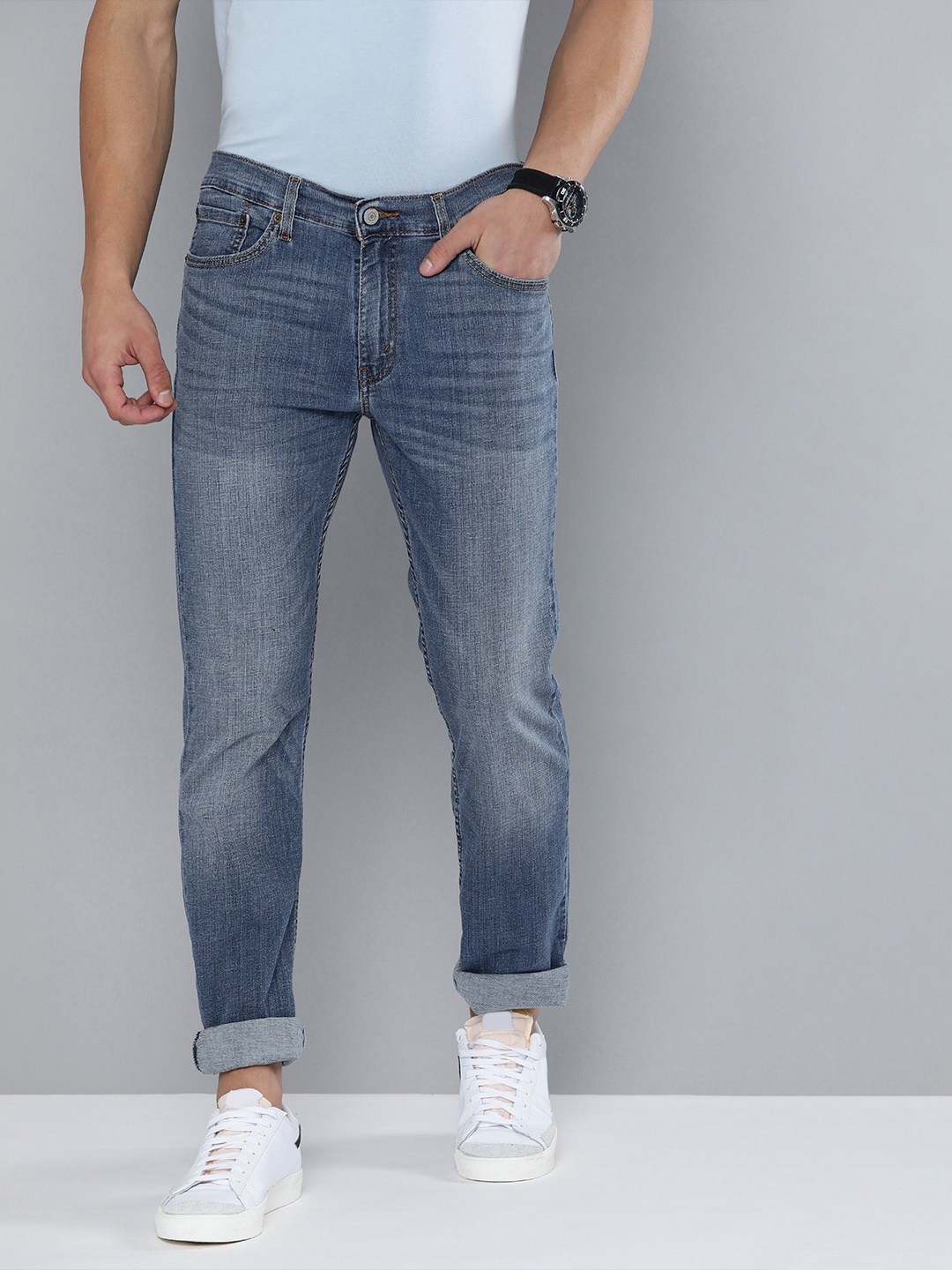 

Levis Men Blue 511 Slim Fit Heavy Fade Stretchable Jeans