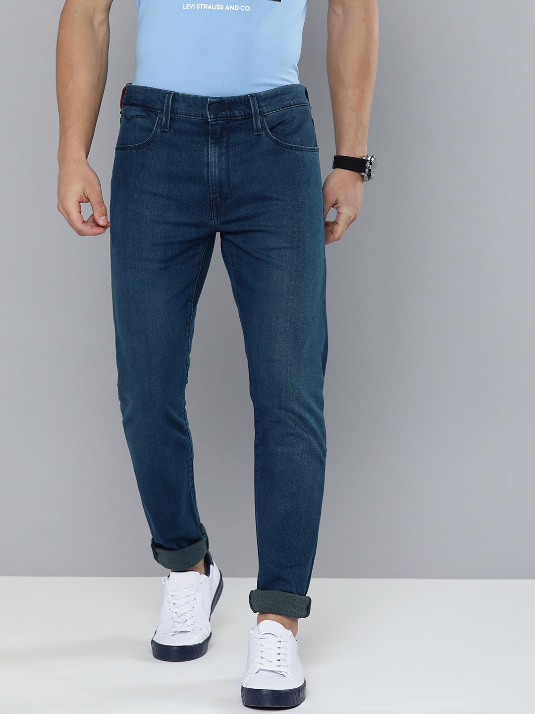 

Levis Men Blue Slim Fit Stretchable Mid Rise Casual Jeans