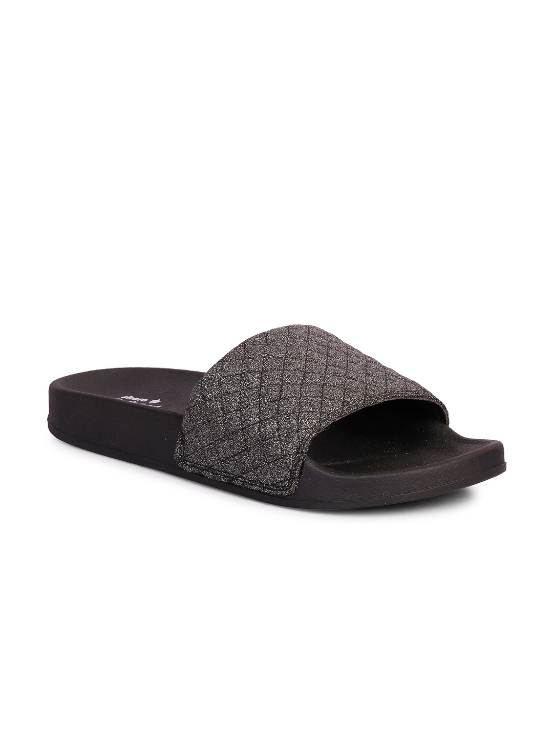

SKORA Women Black Embellished Sliders