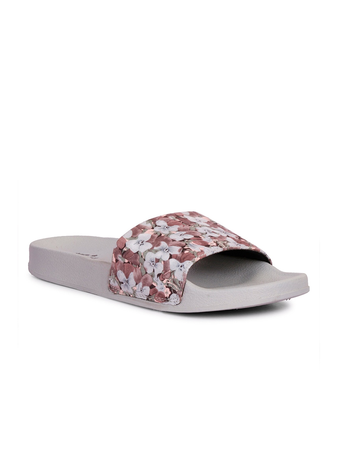 

SKORA Women Grey & Brown Printed Sliders