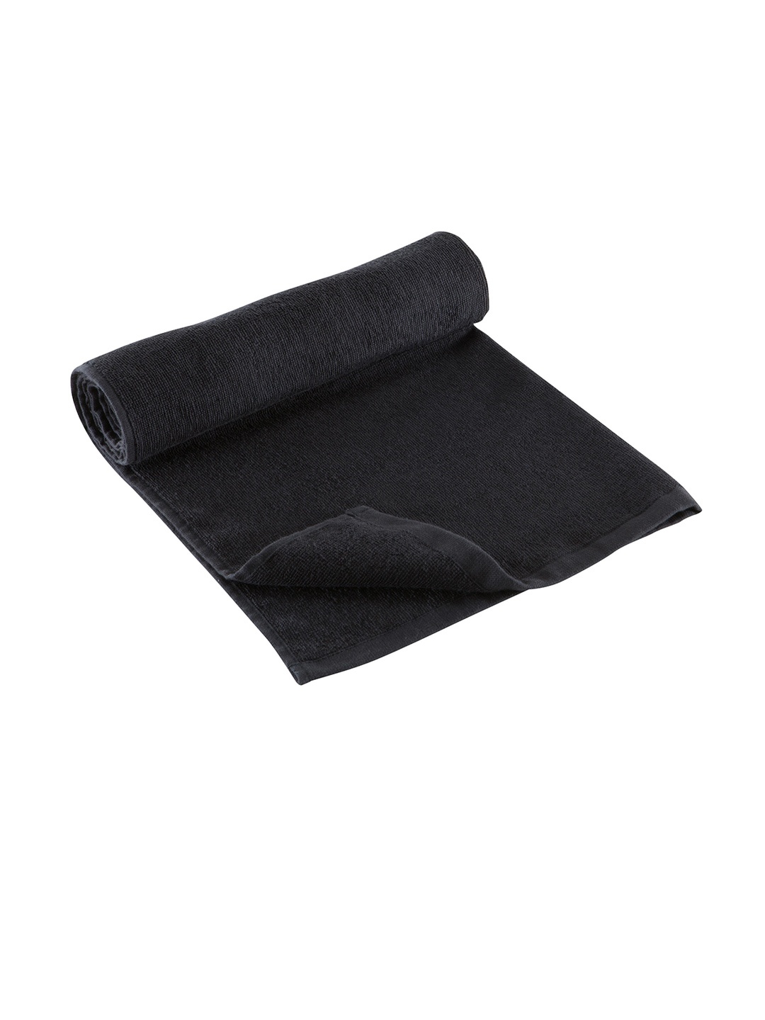 

Domyos By Decathlon Unisex Black Solid 233 GSM Quick Dry Fitness Towel