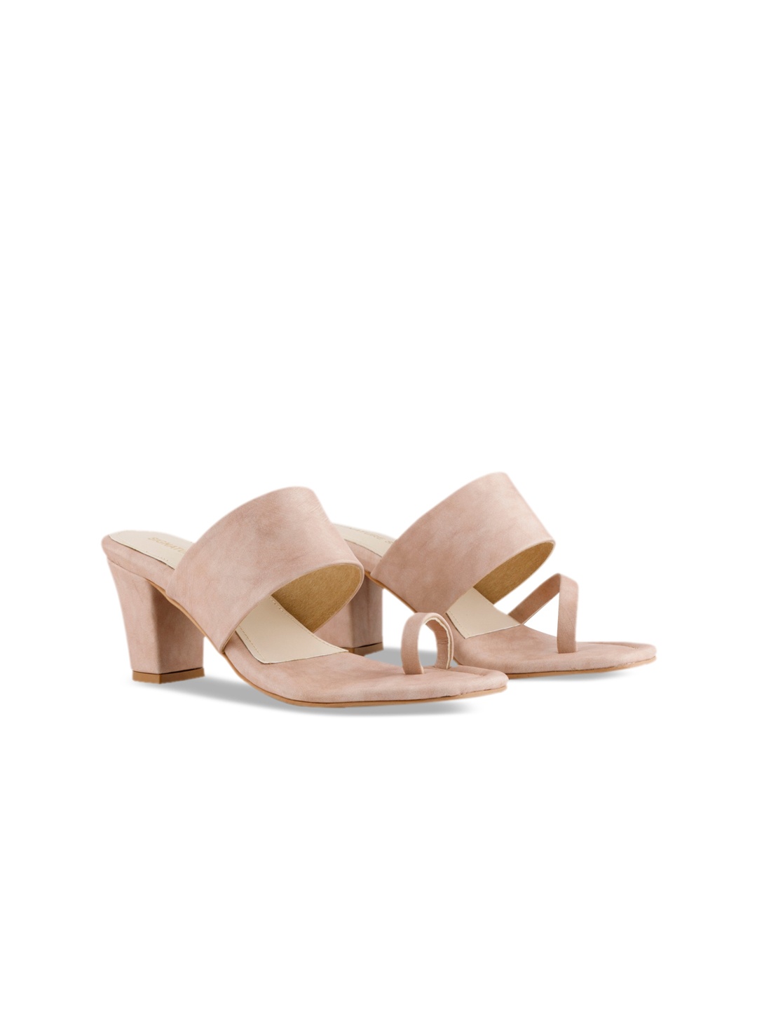 

Signature Sole Pink Block Sandals