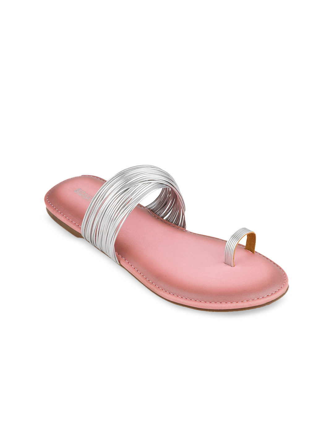 

Signature Sole Women Pink Ethnic One Toe Flats