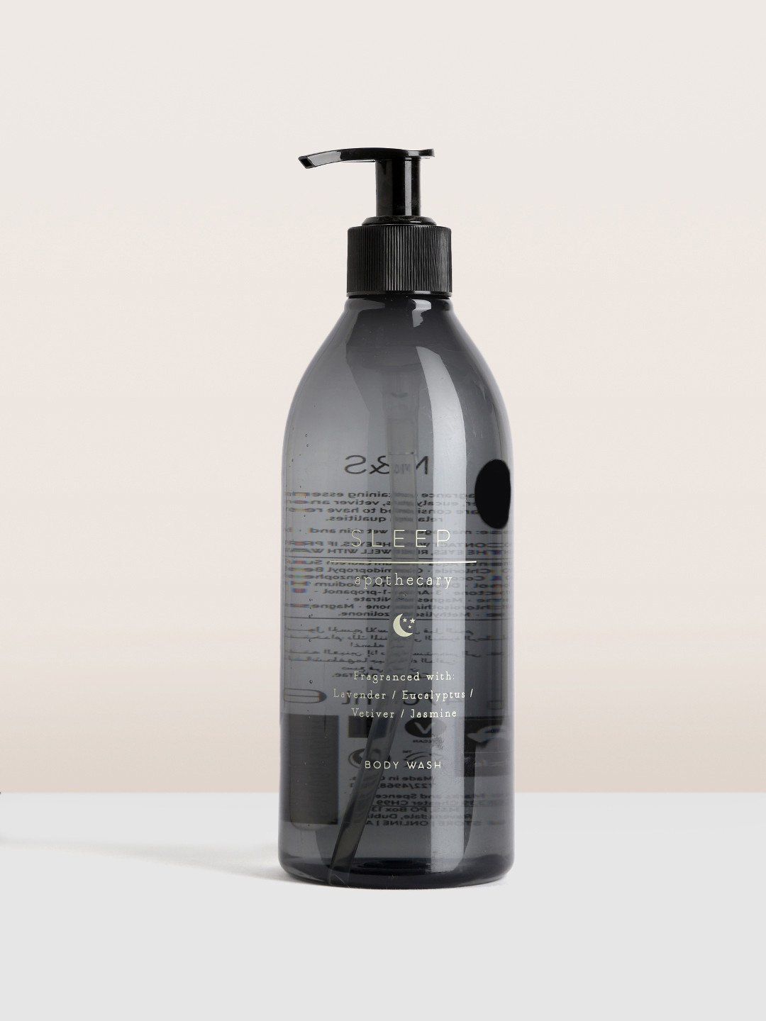 

Marks & Spencer Sleep Body Wash with Lavender-Eucalyptus & Vetiver 470 ml, Black