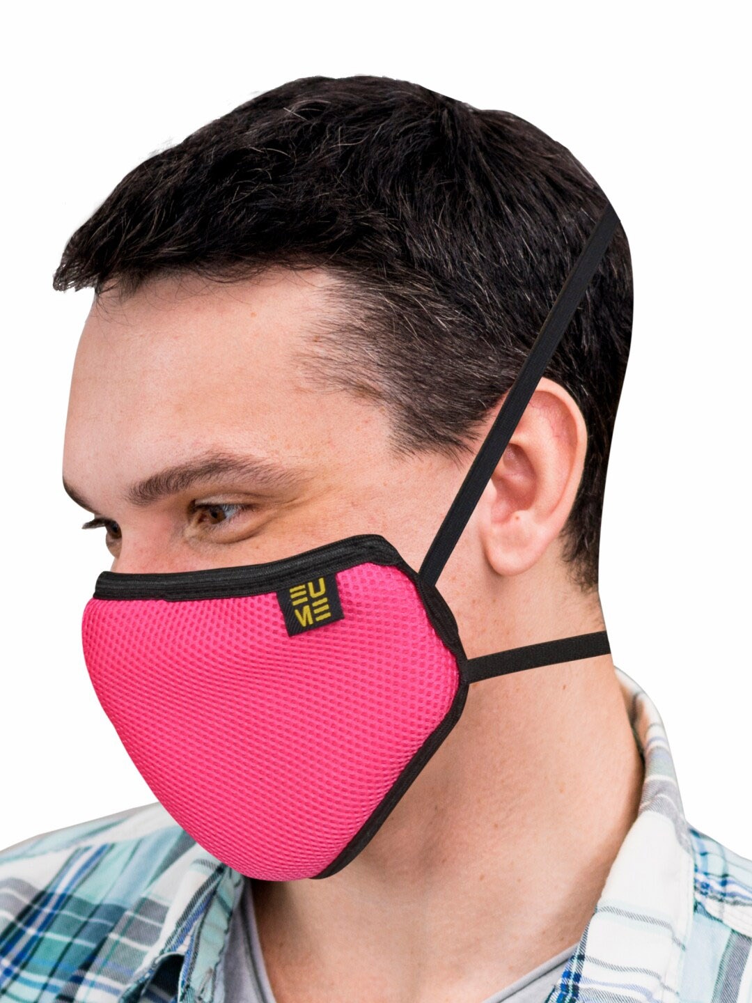 

EUME Adults Pink Protect+ 95 Reusable and Washable 4-Ply Protective Outdoor Mask