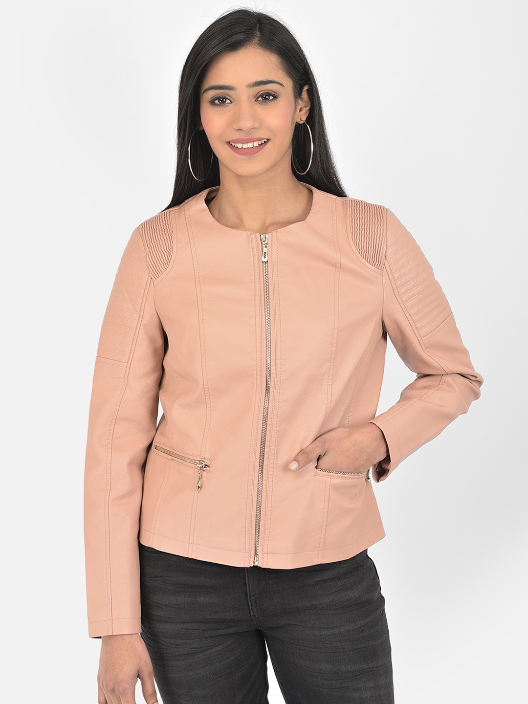 

Latin Quarters Women Pink Tailored Jacket