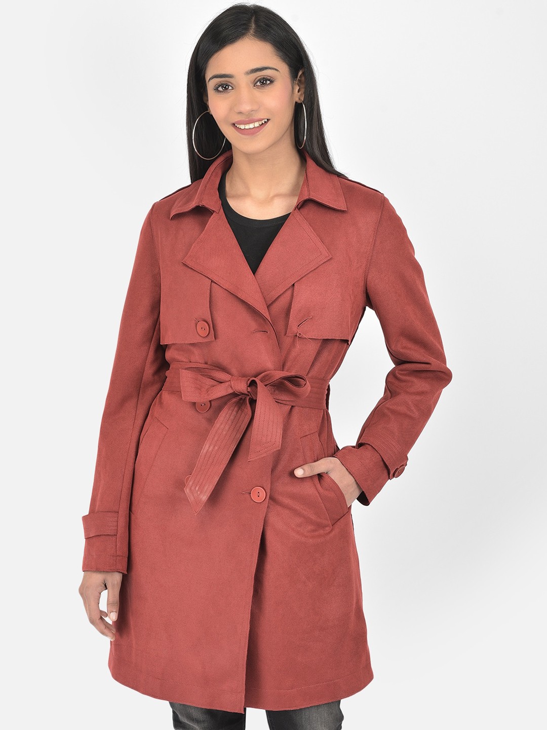 

Latin Quarters Women Rust Longline Tailored Jacket
