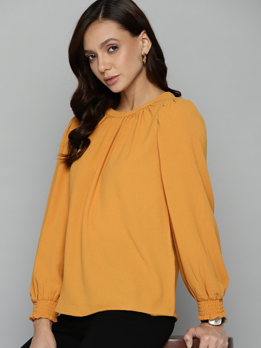 

Chemistry Mustard Yellow Solid Top