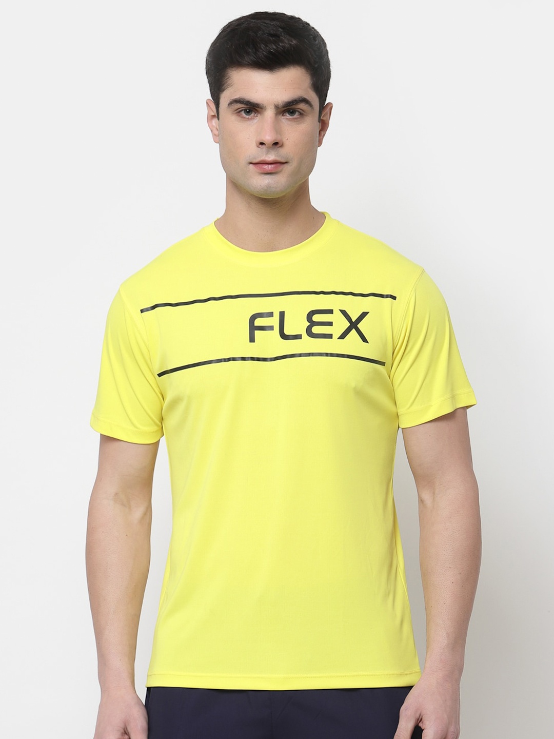 

OFF LIMITS Men Yellow Typography Printed T-shirt