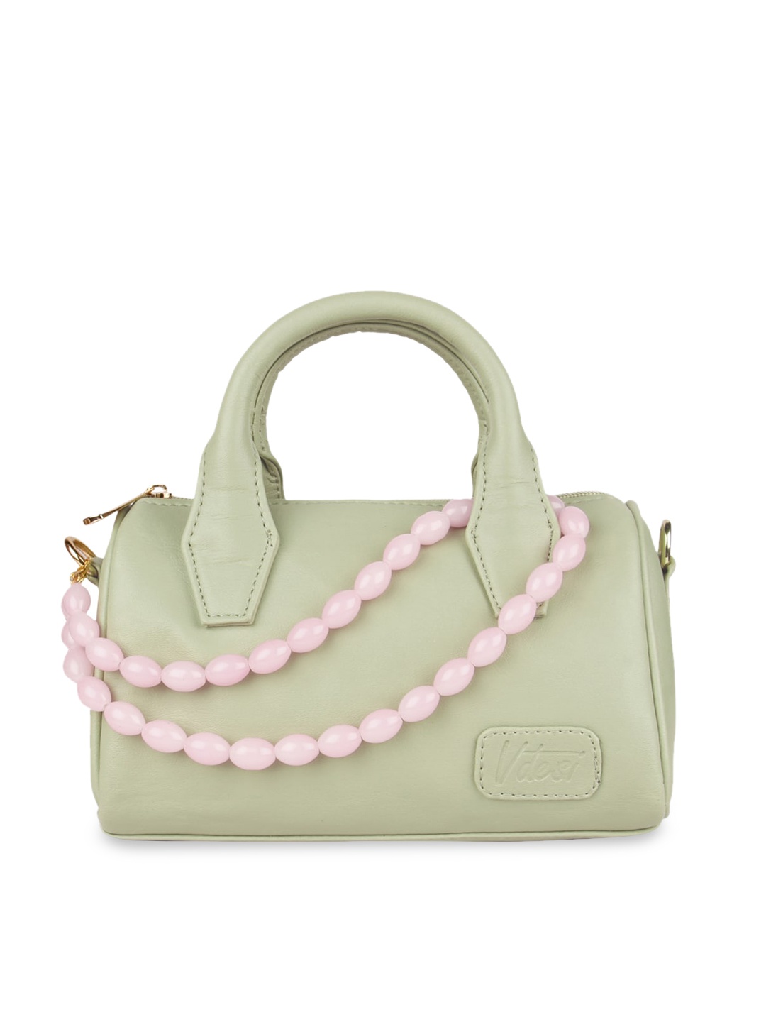 

Vdesi Sea Green PU Structured Handheld Bag