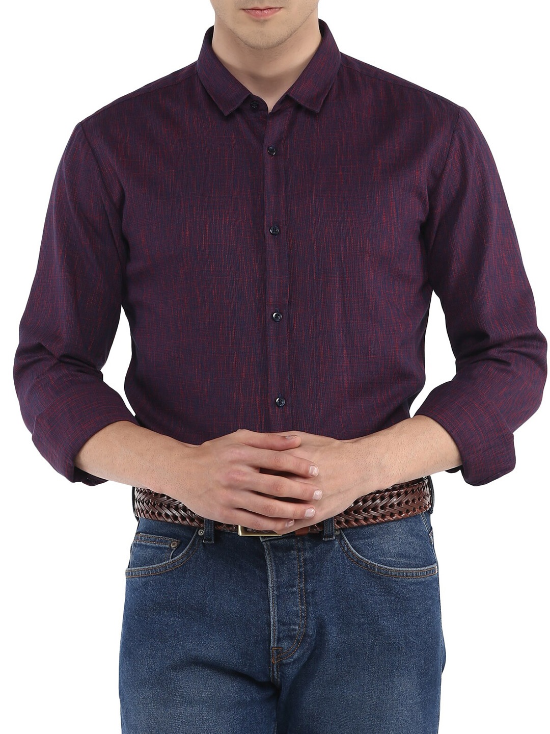 

HUGO Men Navy Blue Comfort Formal Shirt