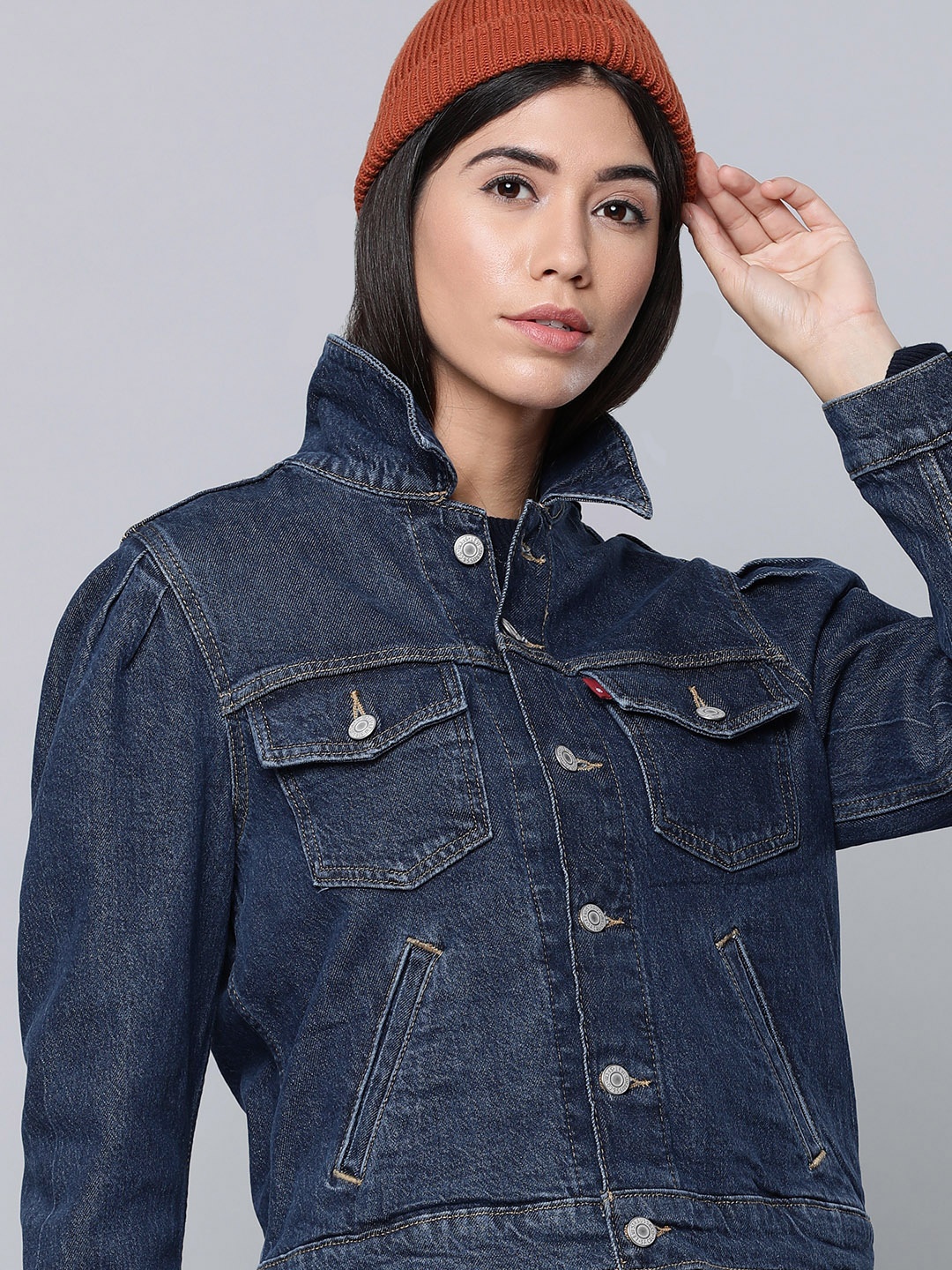 

Levis Women Blue Denim Jacket