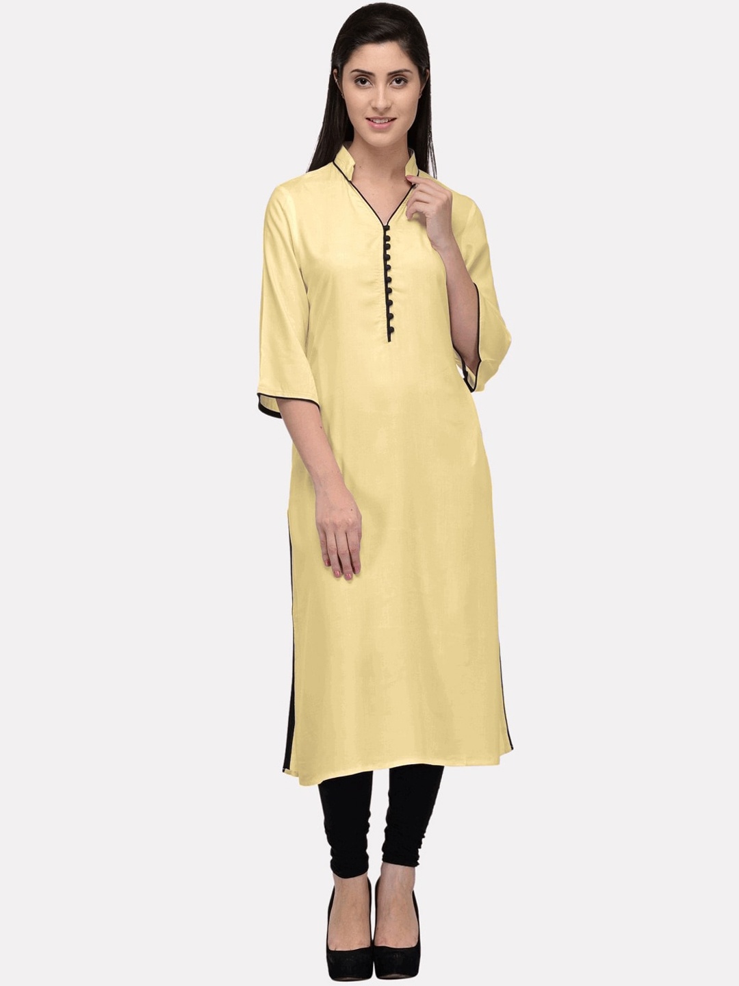 

KALINI Women Beige Kurta