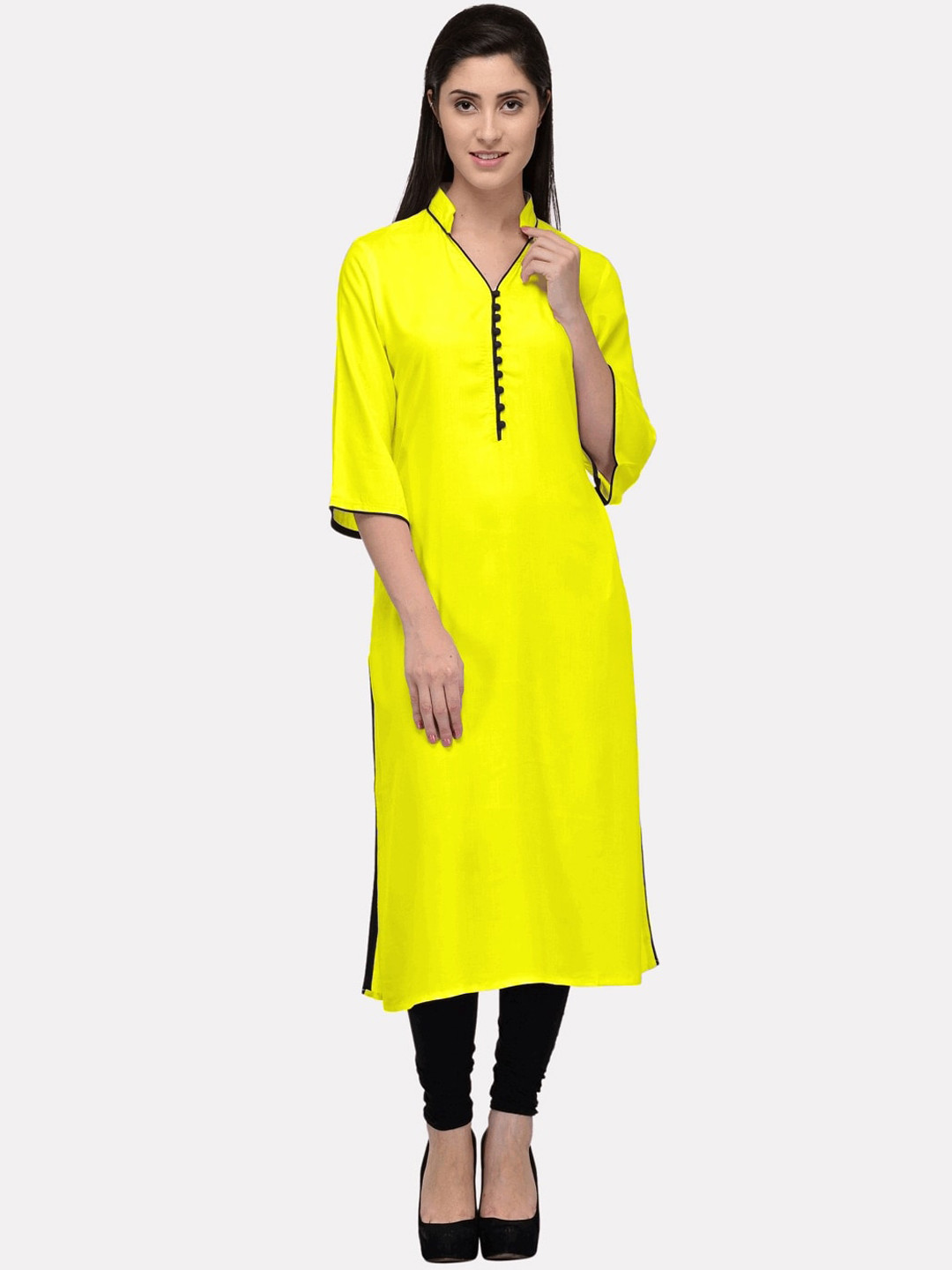 

KALINI Women Yellow Kurta