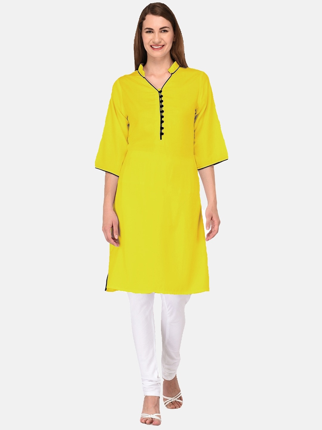 

KALINI Women Yellow Kurta