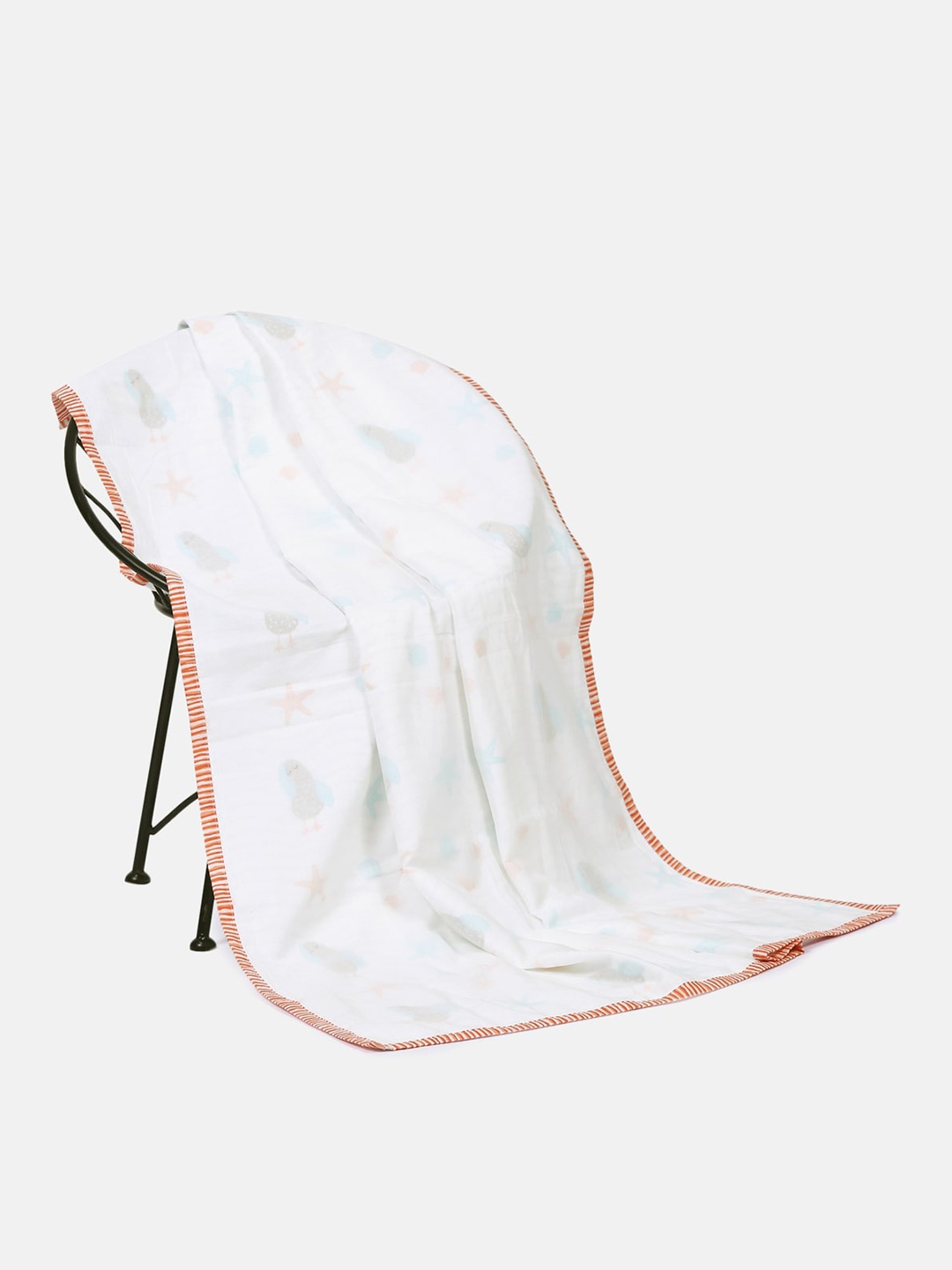 

OOKA Kids White 3-Layered Soft Cotton Dohar Blanket