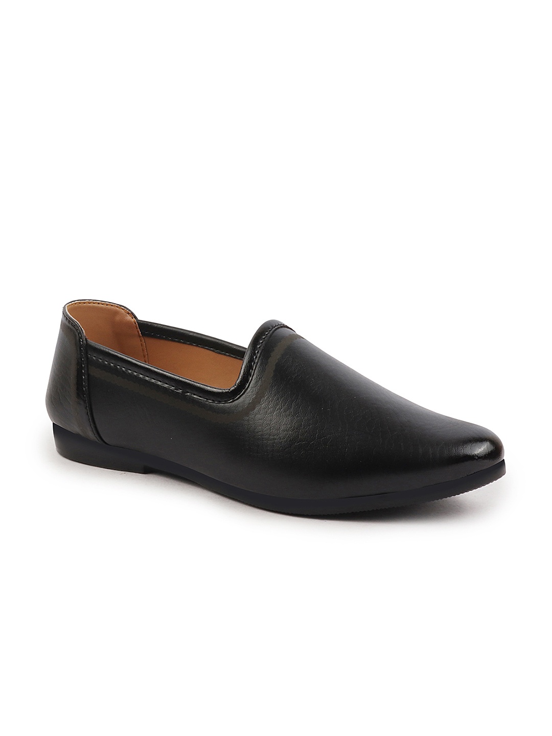 

FAUSTO Men Black Lightweight PU Mojaris