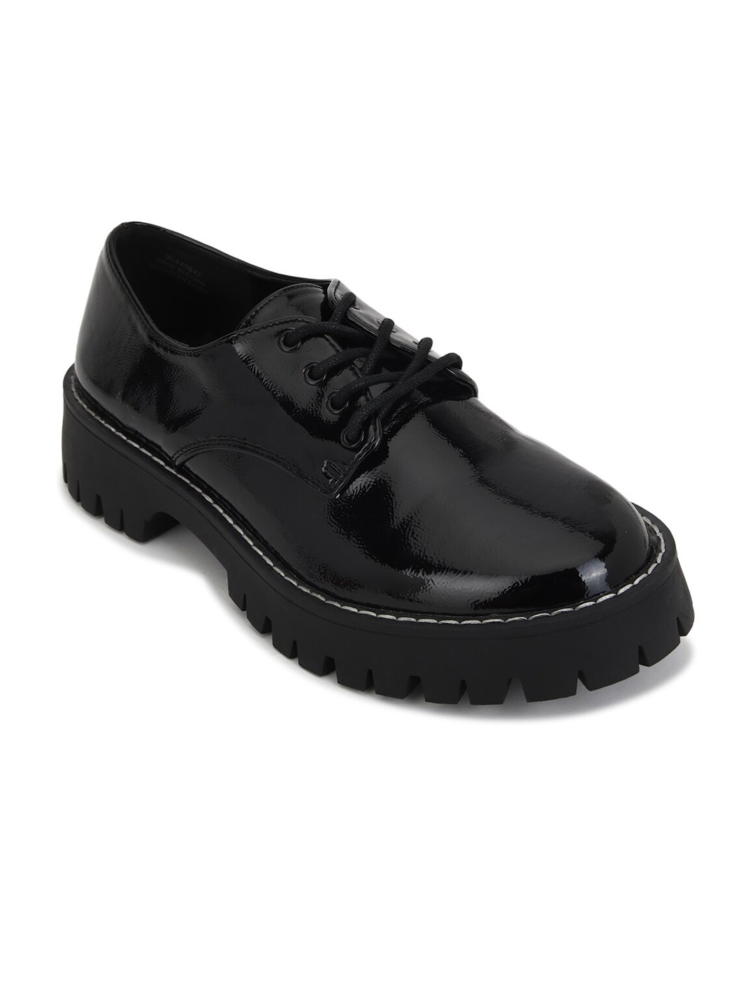 

FOREVER 21 Women Black Solid Oxfords