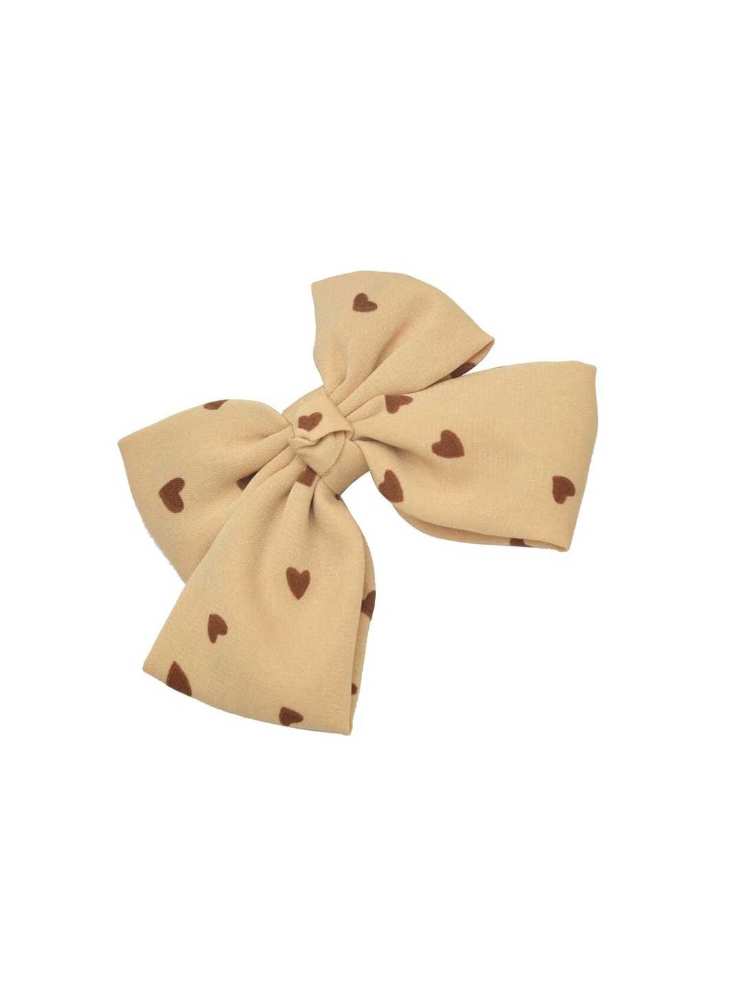 

FUNKRAFTS Girls Beige Printed Bow Hair Clip