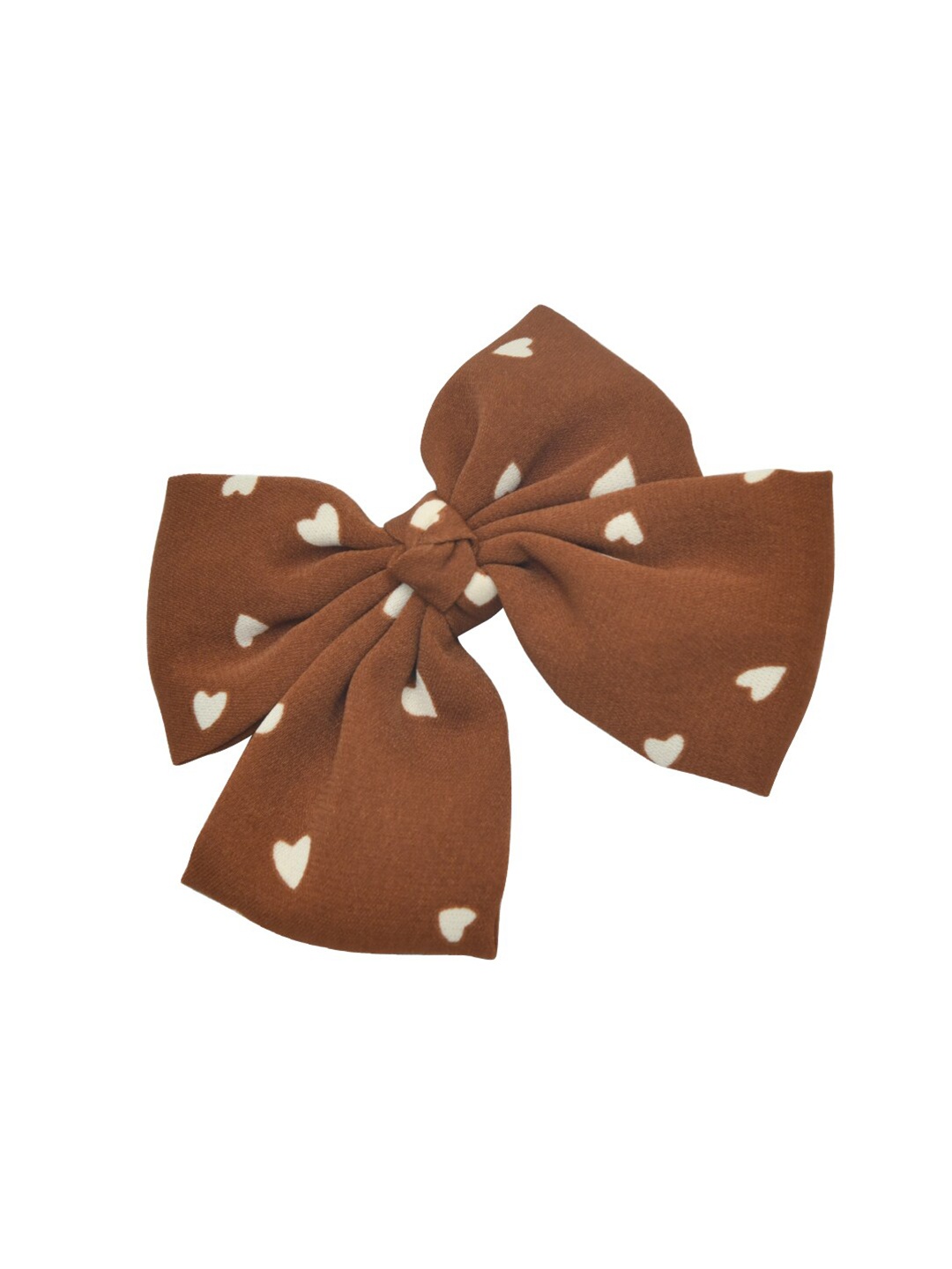 

FUNKRAFTS Girls Brown & Off White Alligator Hair Clip