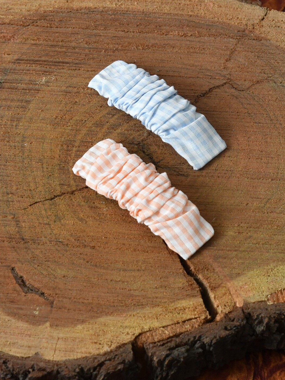 

FUNKRAFTS Girls Peach-Coloured & Blue Set of 2 Tic Tac Hair Clip