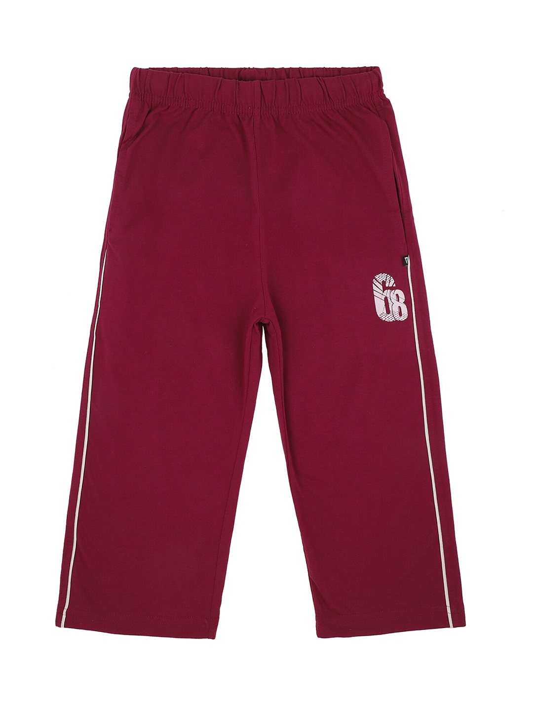 

PROTEENS Girls Maroon Solid Capri