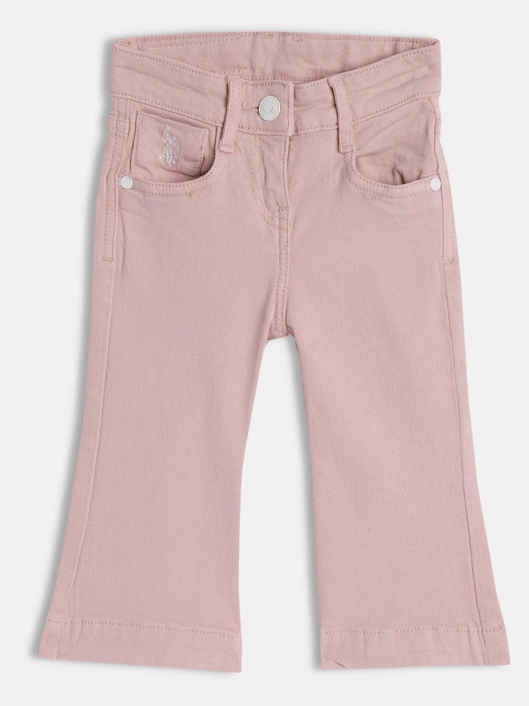

U S Polo Assn Kids Girls Pink Stretchable Jeans