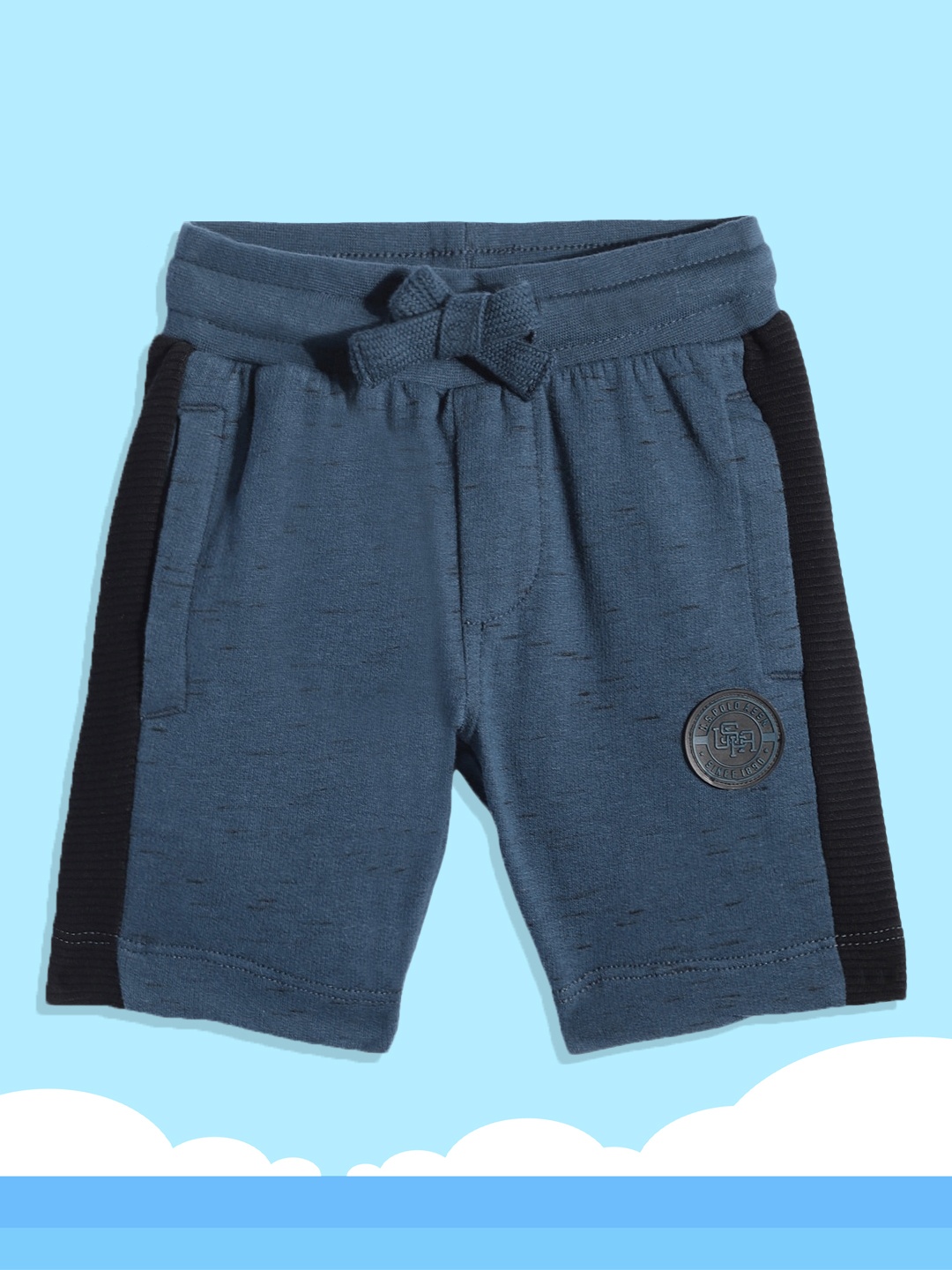 

U.S. Polo Assn. Kids Boys Blue Pure Cotton Regular Shorts