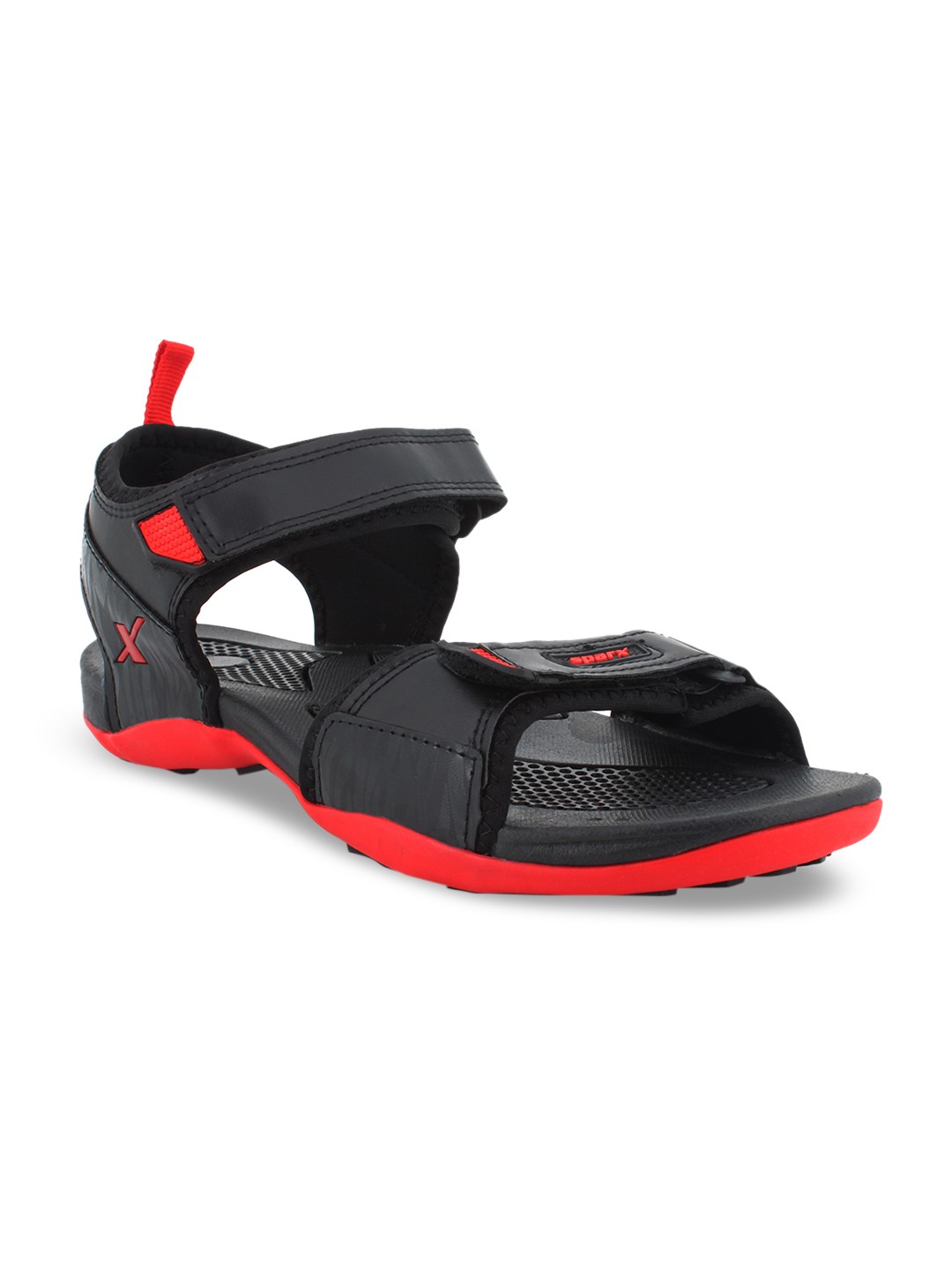 

Sparx Men Black & Red Sports Sandals