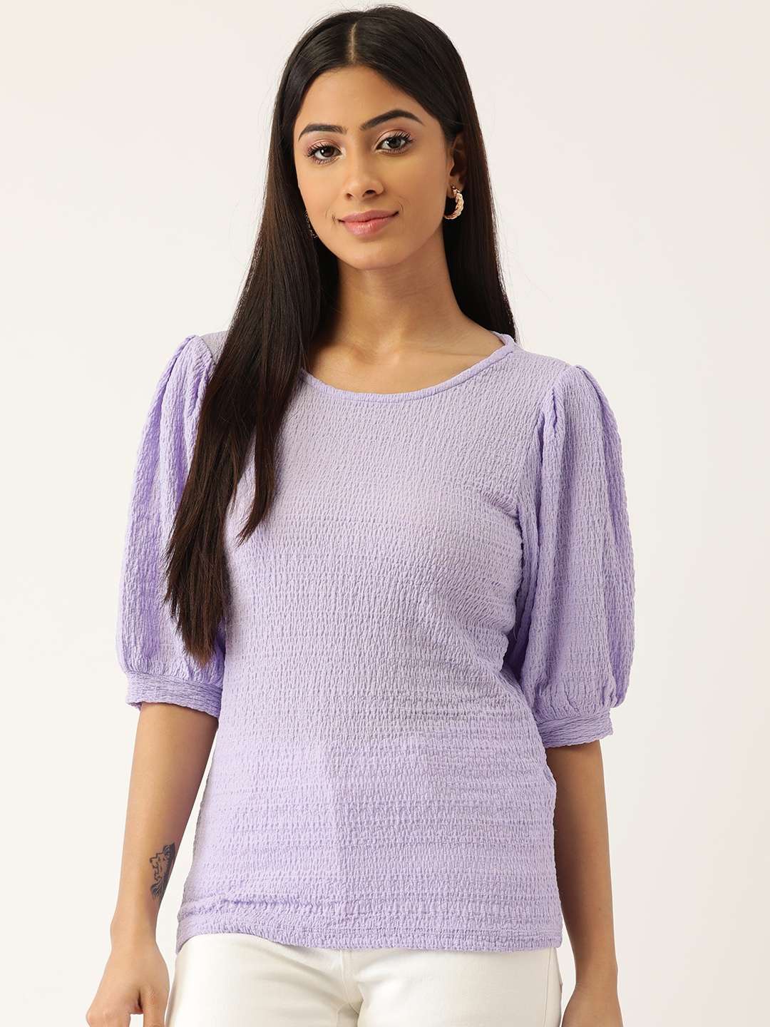 

Madame Lavender Self-Design Top