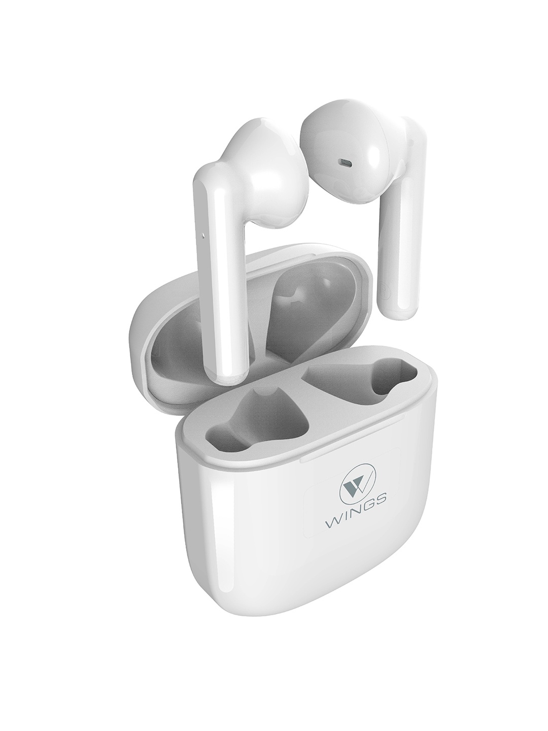 

WINGS White Bassdrops 101 With ENC Bluetooth 5.1 MEMs Quad Mic Headset