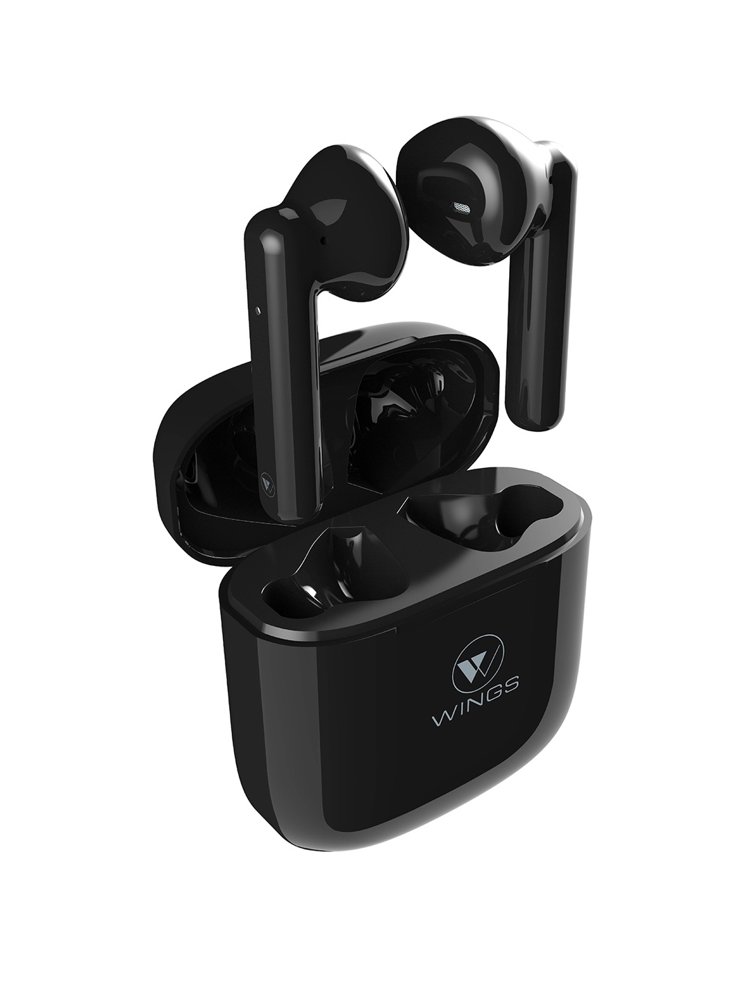 

WINGS Black Bassdrops 101 With ENC Bluetooth 5.1 MEMs Quad Mic Headset