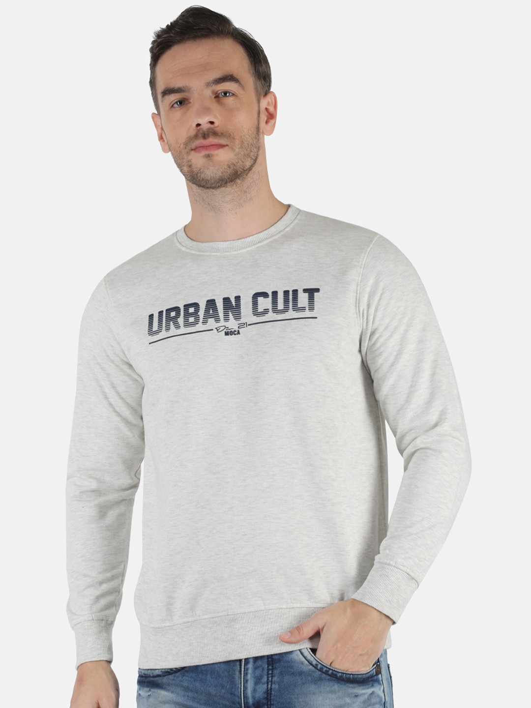 

Monte Carlo Men Grey Printed Sweatshirt