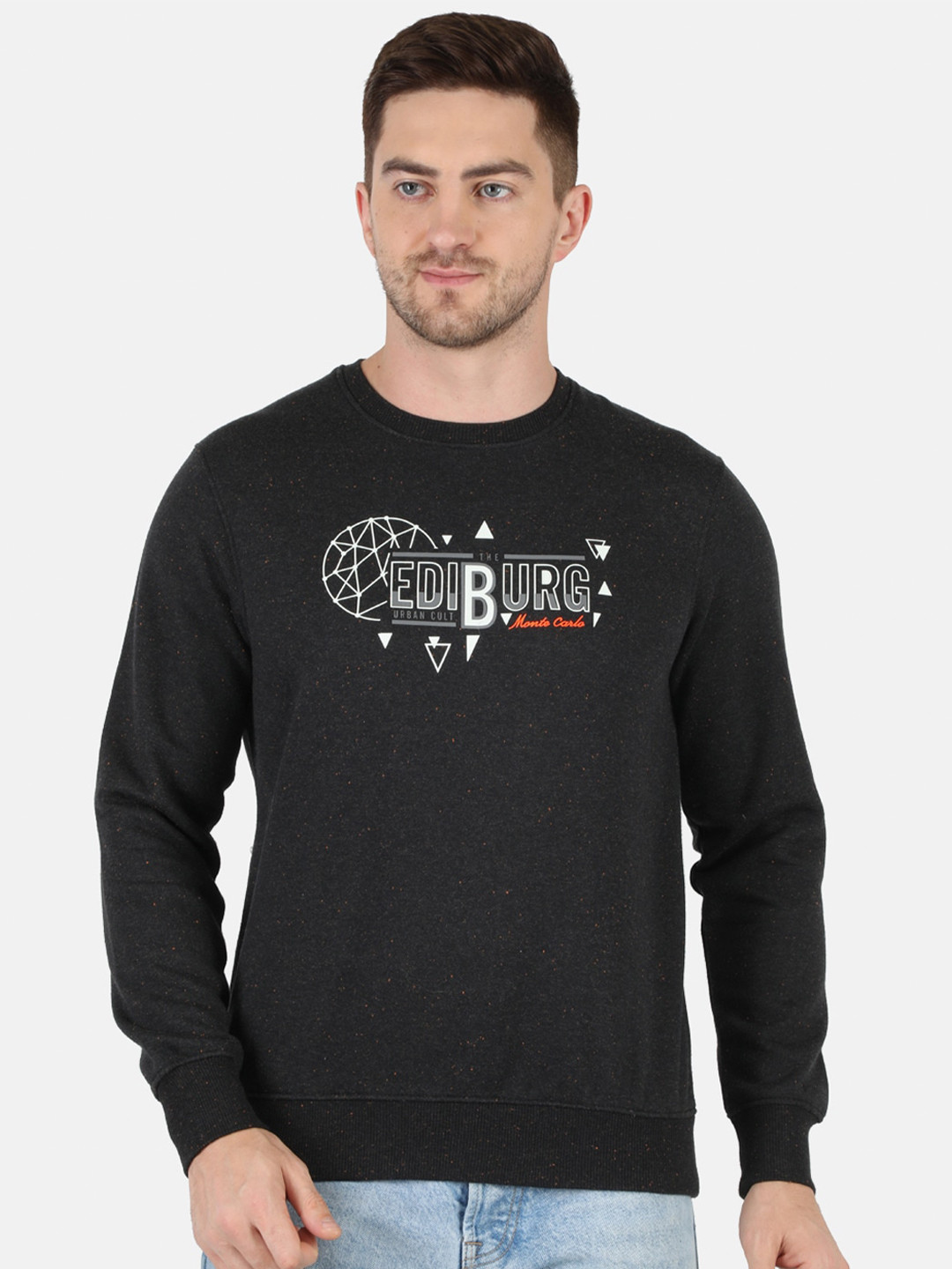 

Monte Carlo Men Black Printed Sweatshirt