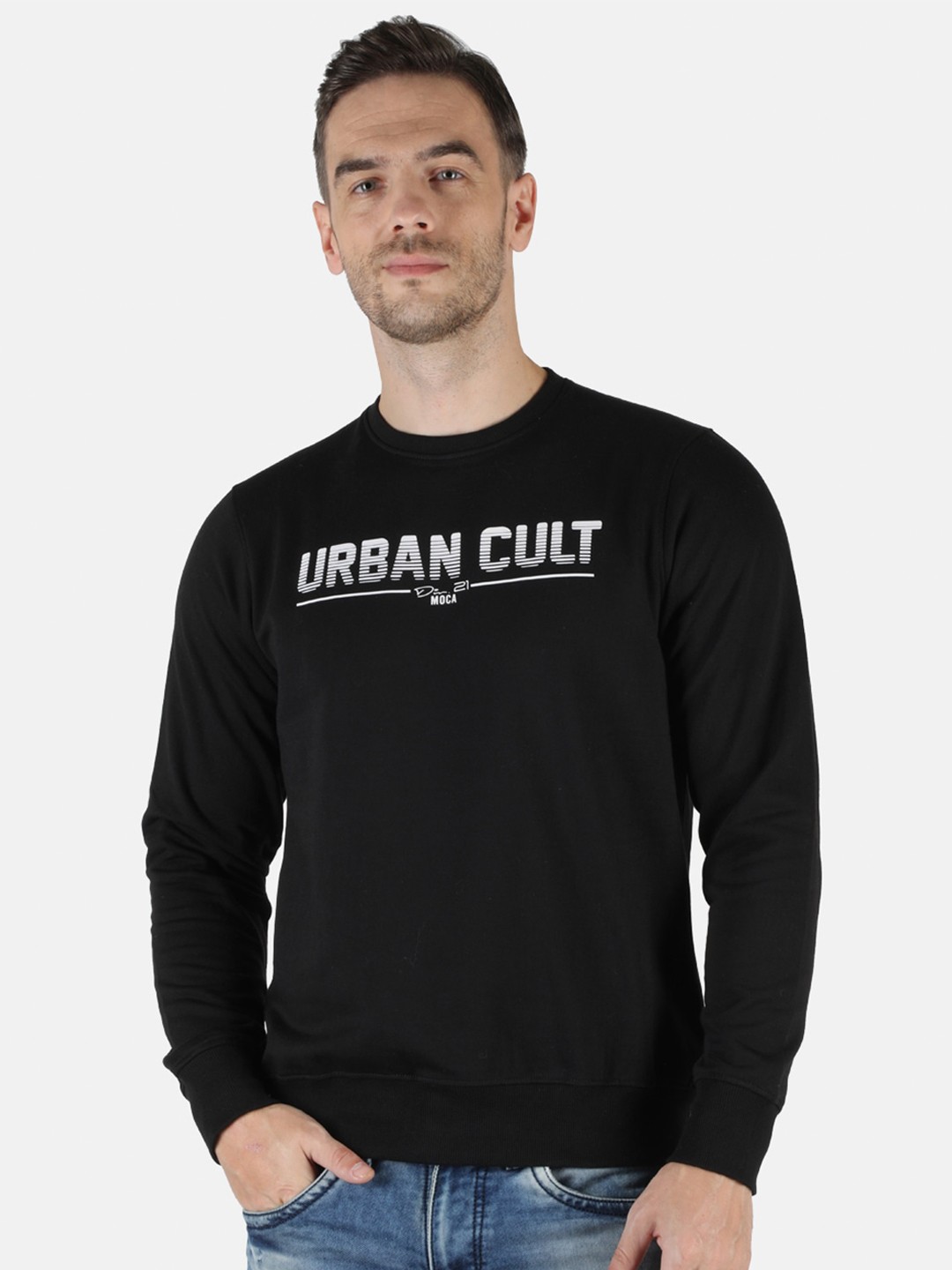 

Monte Carlo Men Black Printed Sweatshirt