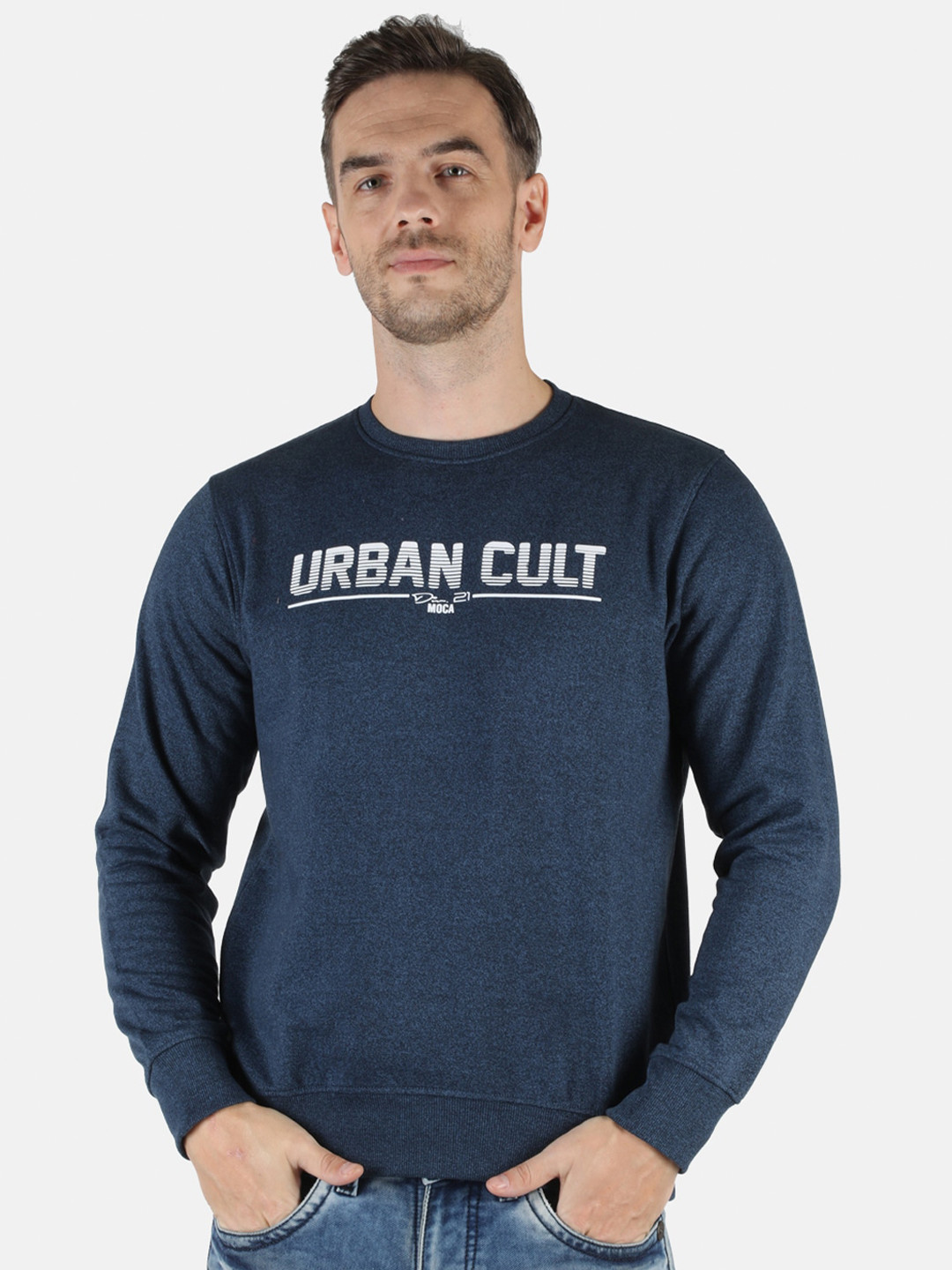 

Monte Carlo Men Blue Printed Sweatshirt