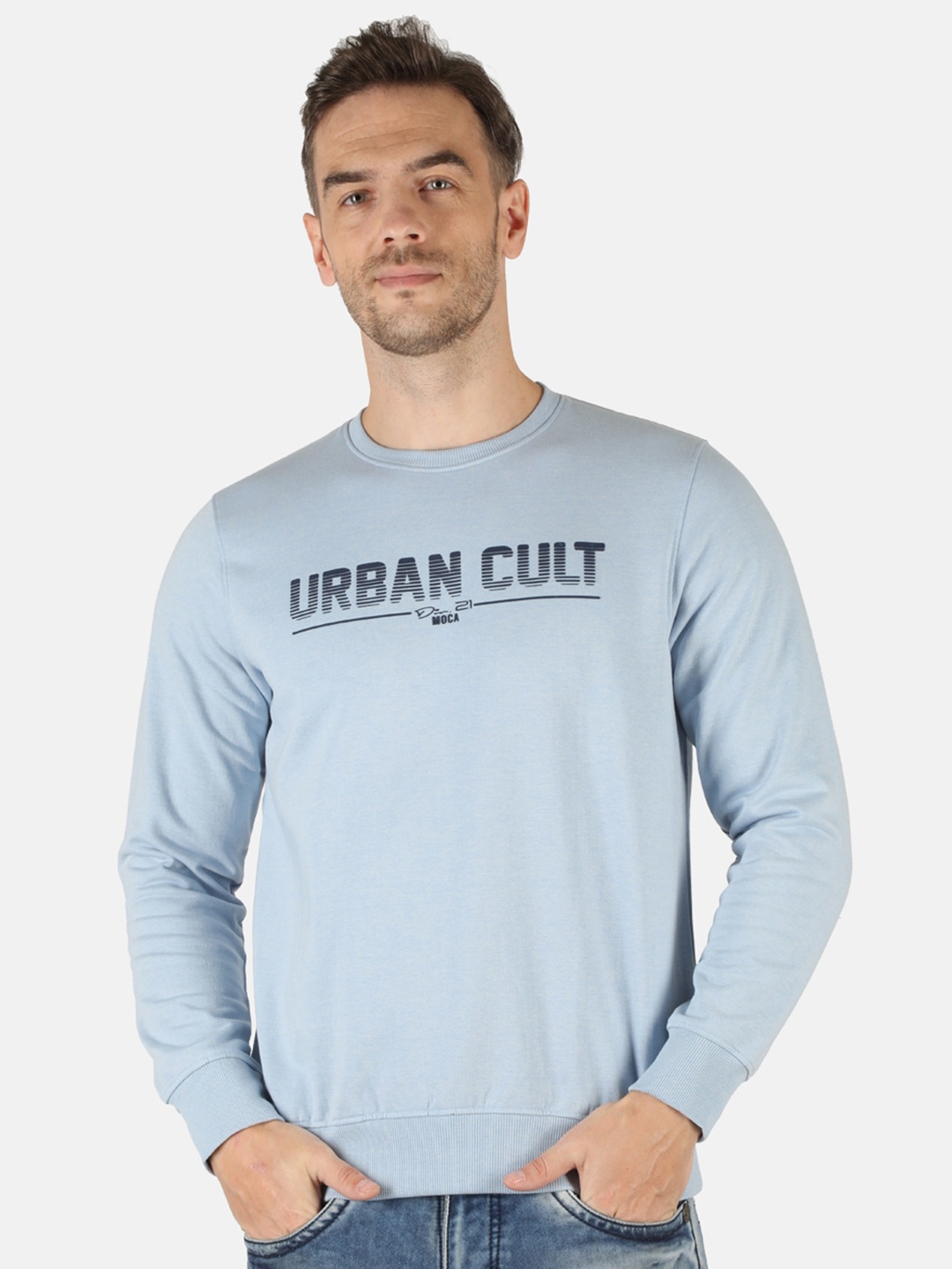 

Monte Carlo Men Blue Printed Sweatshirt