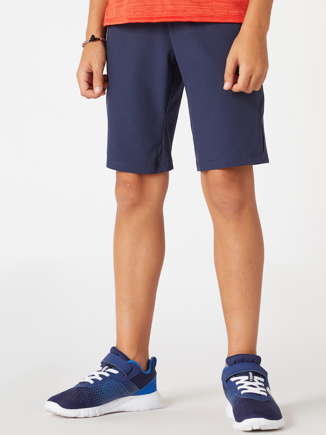 

Domyos By Decathlon Boys Blue Animal Checked Cargo Shorts