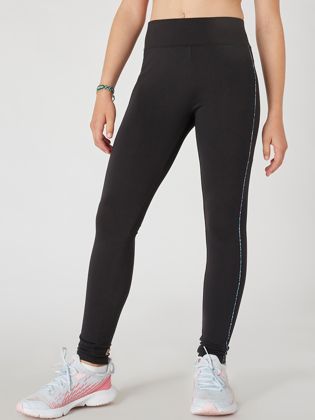 

Domyos By Decathlon Girls Black Leggings