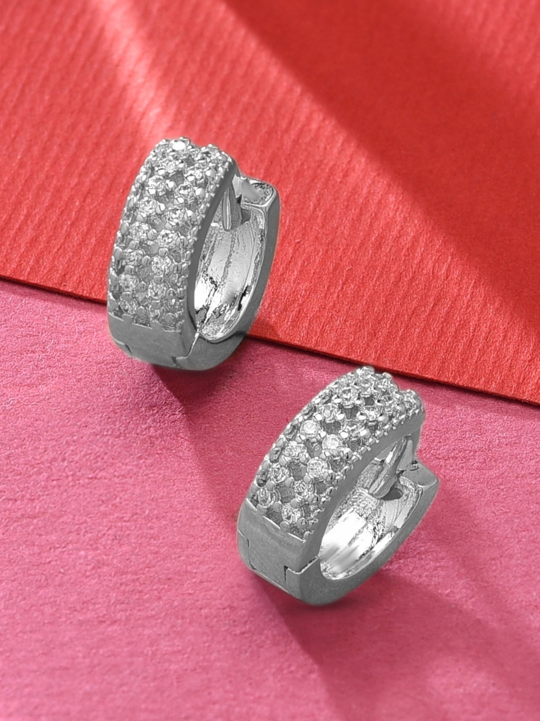 

AMI Silver-Plated Contemporary Hoop Earrings