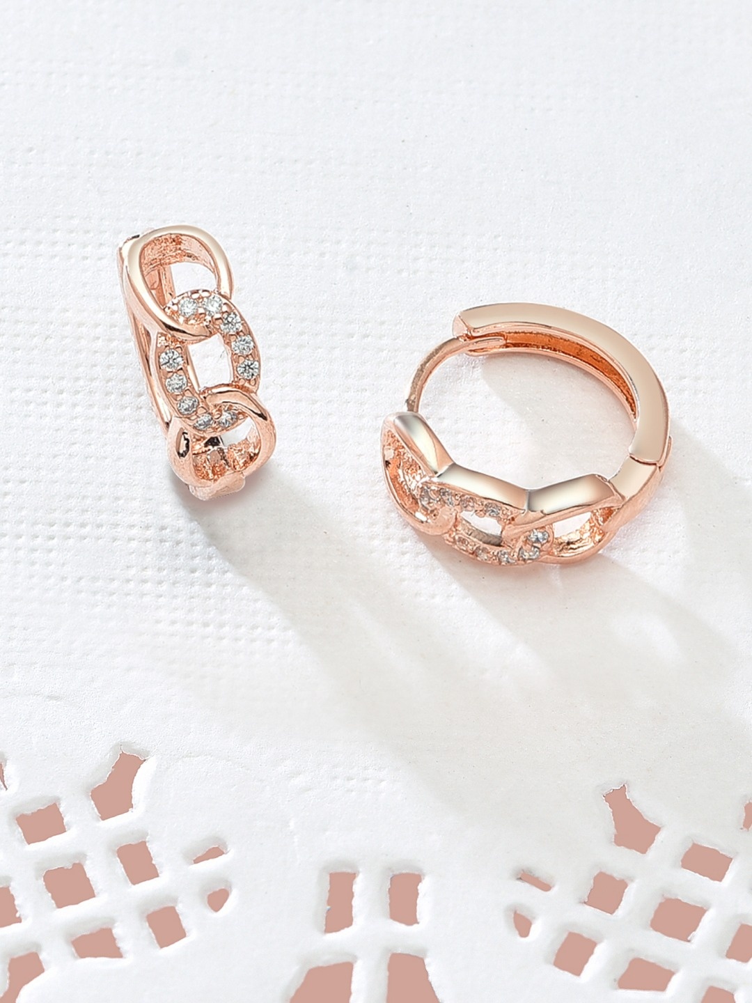 

AMI Rose Gold-Plated Contemporary Studs