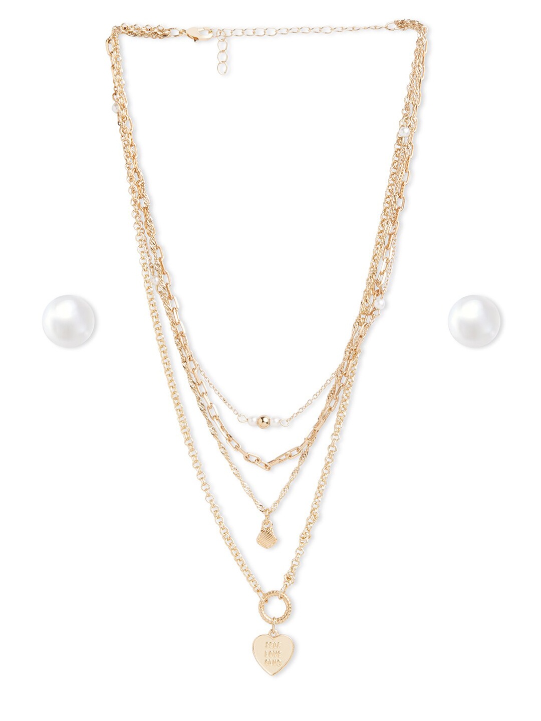 

Lilly & sparkle Gold-Toned Gold-Plated Layered Necklace