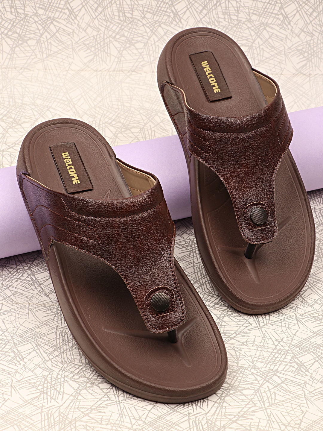 

WELCOME Men Brown Comfort Sandals