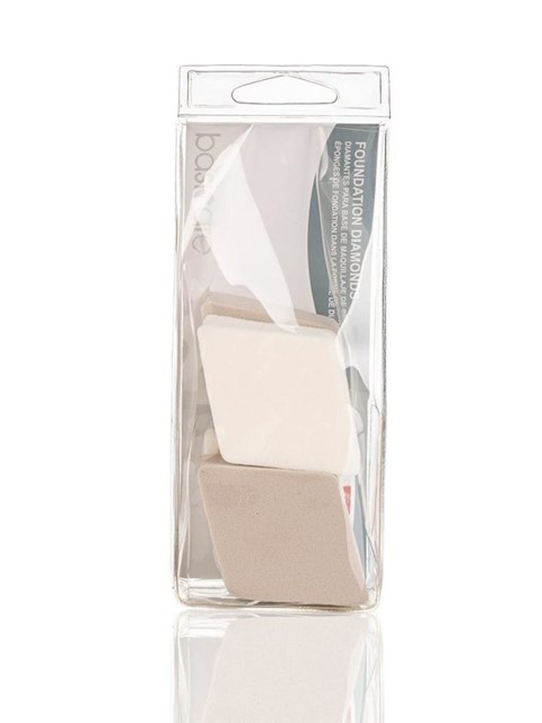 

basicare Set of 4 Premium Quality Foundation Diamond Sponges, Beige
