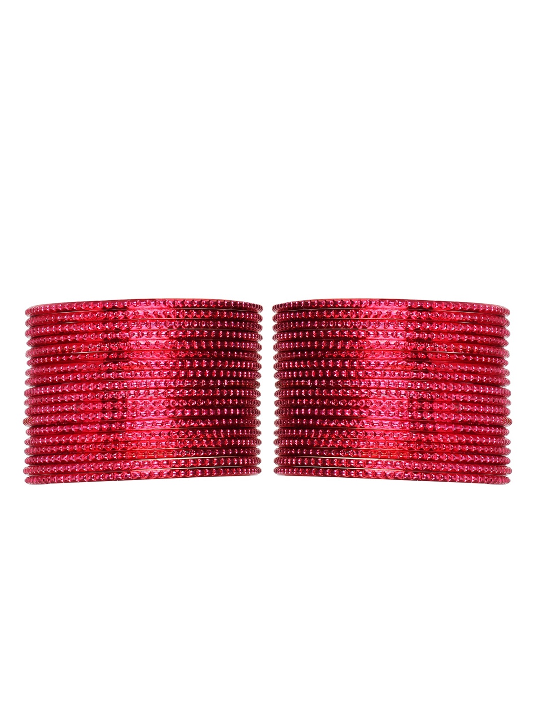 

Arendelle Girls Set Of 36 Pink Shinning Metal Bangles, Rose
